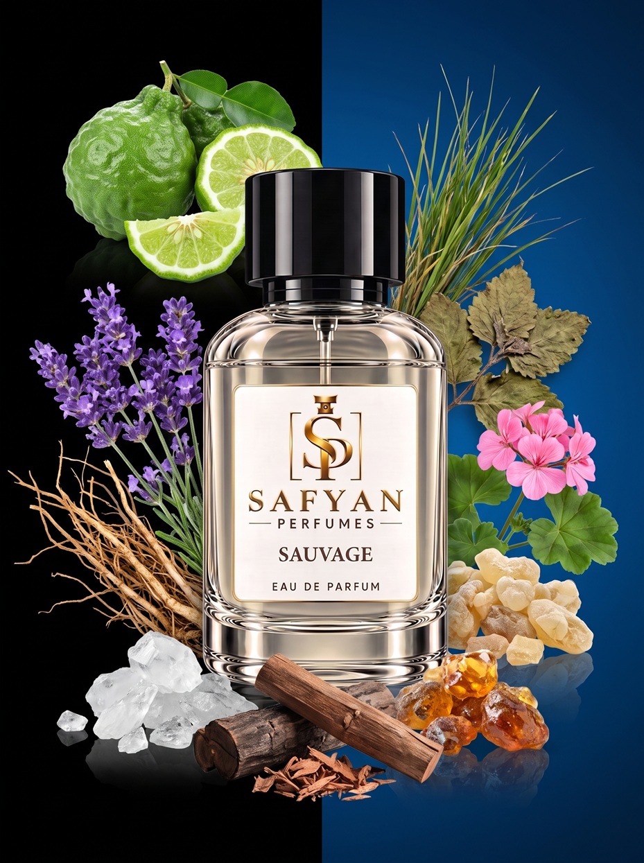 Sauvage Safyan Perfumes Eau de Toilette Fresh Bergamot Ambroxan Fragrance for Men - Image 2